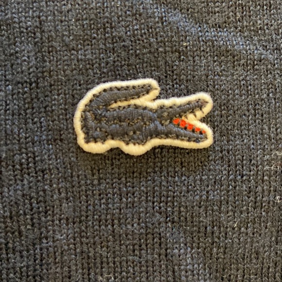 Lacoste Logo Patch Crew Neck Sweater - Picture 8 of 9